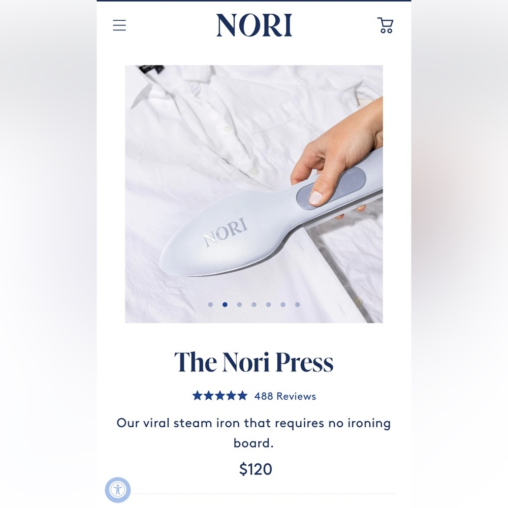 Nori Press, handheld steamer/ iron
